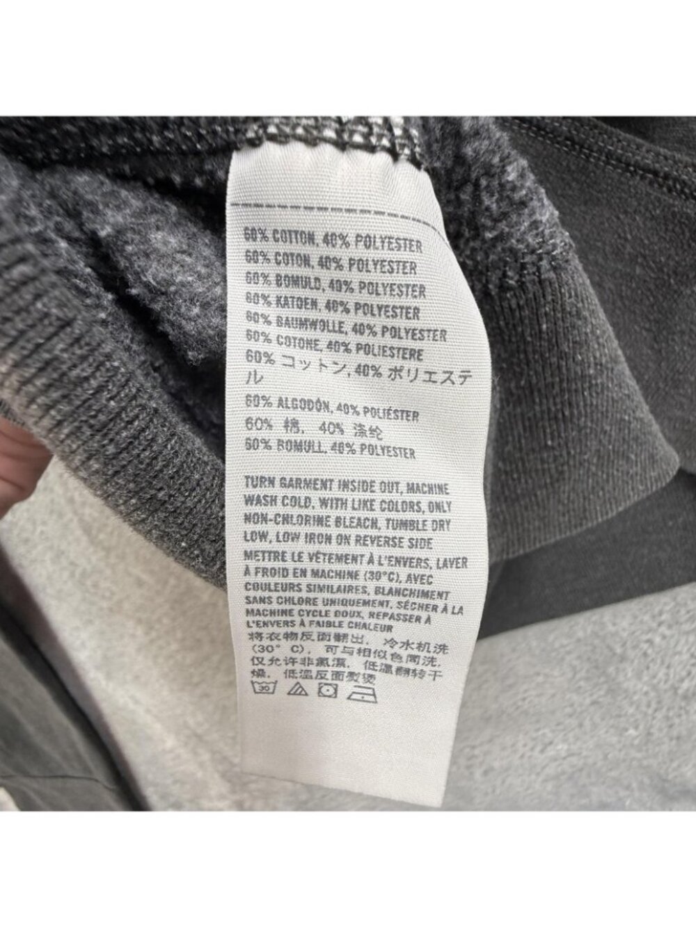 Vintage Abercrombie & Fitch Hoodie Men 2XL Gray Pullover Fleece Sweatshirt Fitch - Picture 4 of 14